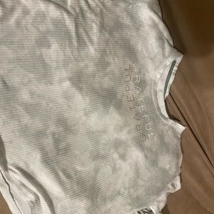 2 Piece Lounge Set, Size Medium, Green & White Tye-Dye With Grateful